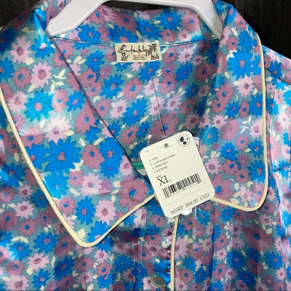 Free People Pillow Talk Silky Satin PJ Pajama Set NEW WITH TAGS - Picture 9 of 14